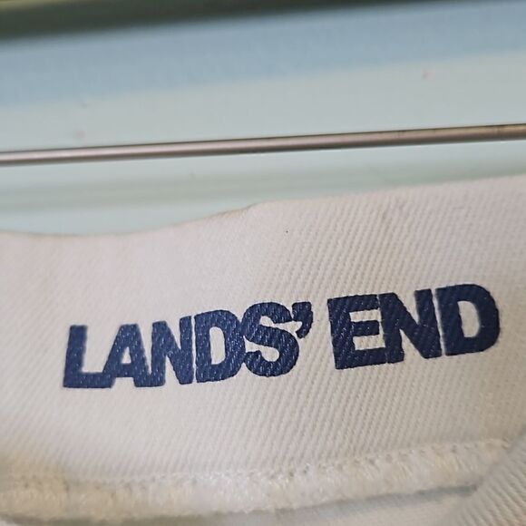Lands' End high waisted white jeans. Size 16. - Picture 2 of 7